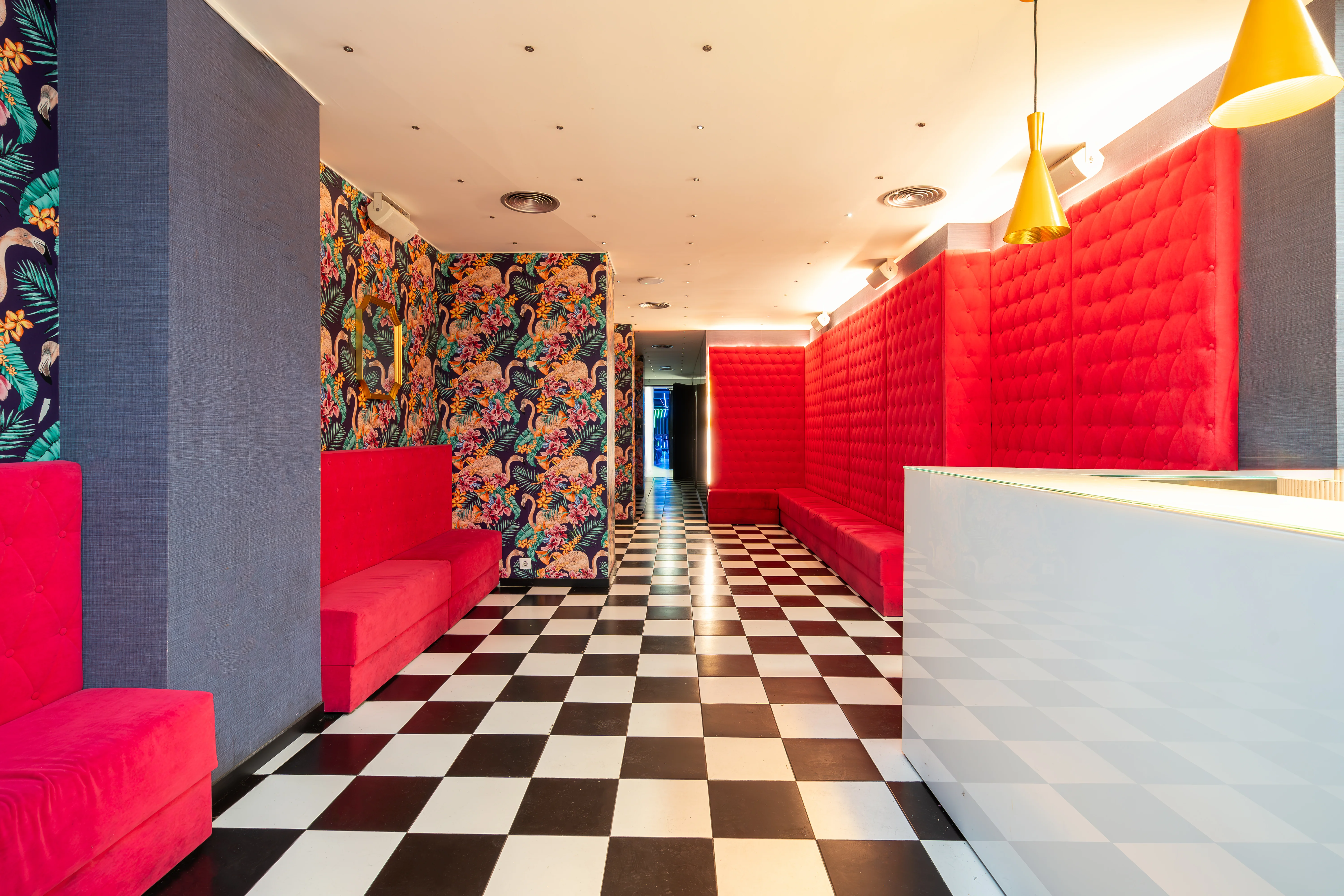 Interior sala privada Showroom Fashion Bar Barcelona